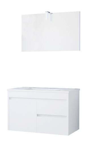 Meuble LUMPUR à suspendre 60cm miroir suspendu